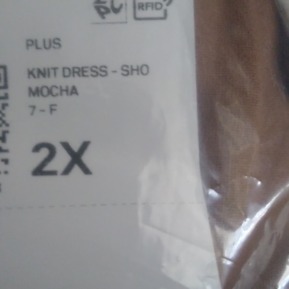 NWT Mocha Sleeveless Bodycon Dress Size 2X - Picture 5 of 5